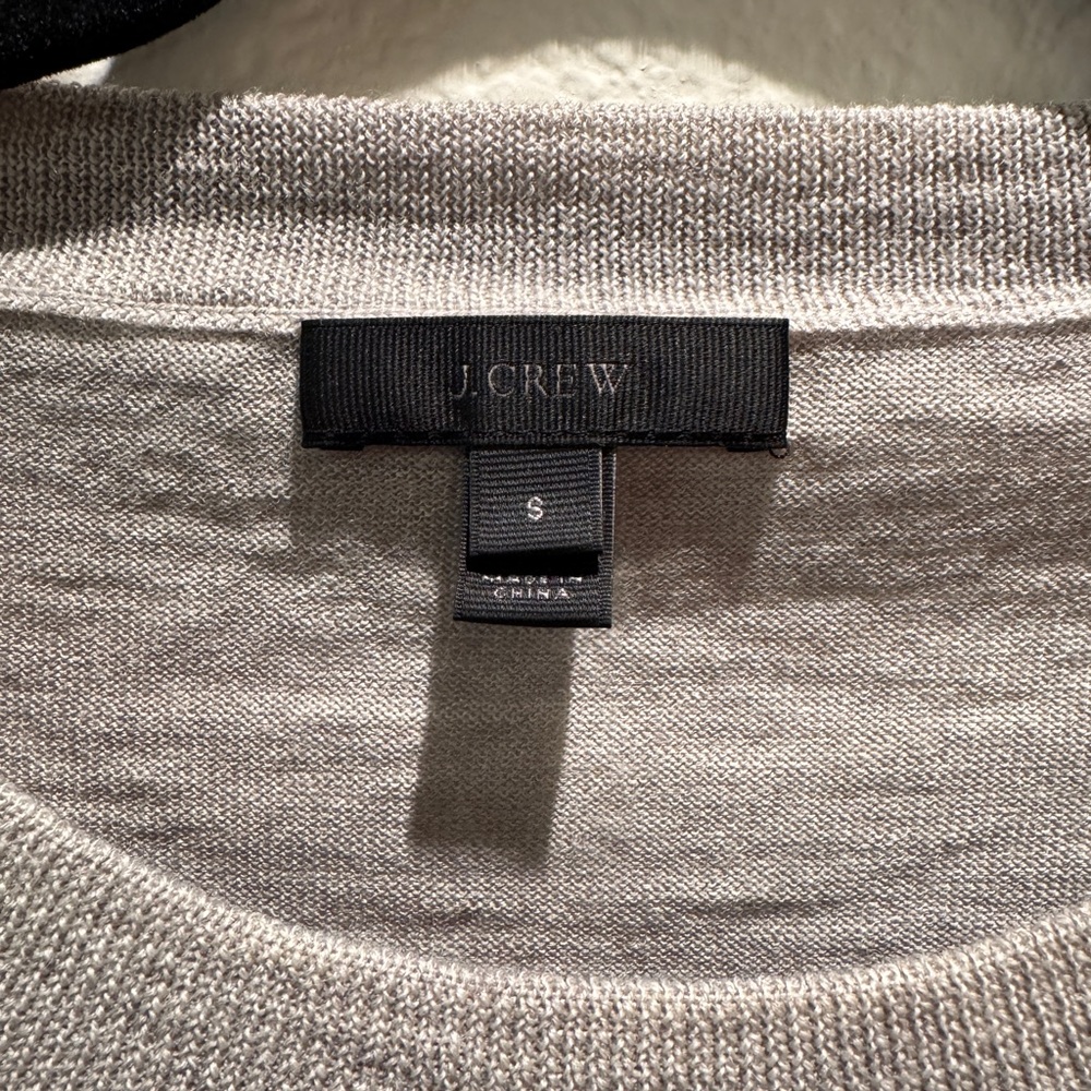 J. Crew Tippi Merino Wool Sweater Bonjour! S - Picture 3 of 4